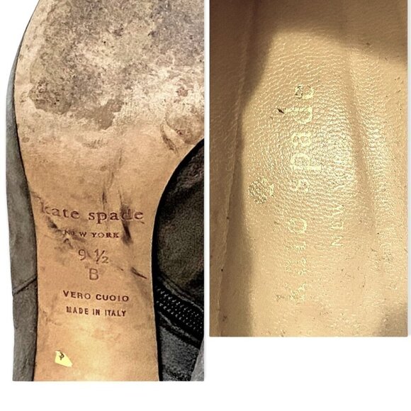 Kate Spade ankle boots Netta , gray suede, Size 9.5 - Picture 8 of 10